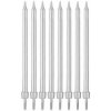 Narodeninové sviečky strieborné s podstavcami dĺžka 10 cm 5902973129953 Narodeninové sviečky strieborné s podstavcami dĺžka 10 cm 5902973129953