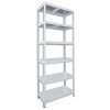 Kovový regál do domácnosti Biedrax 50 x 60 x 210 cm, biely - 6 políc pozink Kovový regál do domácnosti Biedrax 50 x 60 x 210 cm, biely - 6 políc pozink