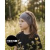 Speem Detská čelenka Merino Šedohnedá Speem Detská čelenka Merino Šedohnedá