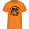 E190 Tričko - Pivo Pijem Včera, dnes a Zajtra - Oranžová - L - Pánske E190 Tričko - Pivo Pijem Včera, dnes a Zajtra - Oranžová - L - Pánske