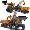 FALK Traktor Case IH rýpadlo oranžový s prívesom pohyblivá lyžica od 3-7 rokov FALK Traktor Case IH rýpadlo oranžový s prívesom pohyblivá lyžica od 3-7 rokov