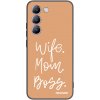 Picasee silikonový černý obal pro Vivo V40 SE 5G - Boss Mama Picasee silikonový černý obal pro Vivo V40 SE 5G - Boss Mama