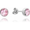 MINET JMAN0301PE00 - Strieborné náušnice pecky s ružovými zirkónmi MINET JMAN0301PE00 - Strieborné náušnice pecky s ružovými zirkónmi