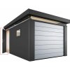 Biohort CasaNova Prídavné dvere 95 x 200 cm ľavé pre záhradné domčeky tmavo sivé metalické