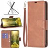 Peňaženkové kožené puzdro Lambskin na Motorola Edge 40 Neo - Hnedá Peňaženkové kožené puzdro Lambskin na Motorola Edge 40 Neo - Hnedá