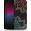 Picasee silikónový čierny obal pre Sony Xperia 10 IV 5G - Kvetinový vzor Picasee silikónový čierny obal pre Sony Xperia 10 IV 5G - Kvetinový vzor