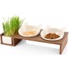 CanadianCat Company Food Bar Cat Diner - drevo: 2 x 250 ml, Ø 15 cm CanadianCat Company Food Bar Cat Diner - drevo: 2 x 250 ml, Ø 15 cm
