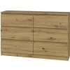 Nábytek PEGAS s.r.o. Komoda MALVÍNA M6 120, Dub artisan Nábytek PEGAS s.r.o. Komoda MALVÍNA M6 120, Dub artisan
