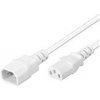 PREMIUMCORD Prodlužovací kabel síť 230V, C13-C14, bílý 2m kps2w PREMIUMCORD Prodlužovací kabel síť 230V, C13-C14, bílý 2m kps2w