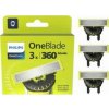 Náhradné čepele pre holiaci strojček Philips OneBlade 360 QP430/50 (3 ks) sivá Náhradné čepele pre holiaci strojček Philips OneBlade 360 QP430/50 (3 ks) sivá