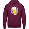 AWDis Hoodie Mikina - Motív - Pivo so smrtkou 2 - Purpurovočervená - M - Pánske AWDis Hoodie Mikina - Motív - Pivo so smrtkou 2 - Purpurovočervená - M - Pánske
