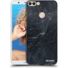 Picasee silikónový prehľadný obal pre Huawei P Smart - Black marble Picasee silikónový prehľadný obal pre Huawei P Smart - Black marble