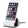 Dokovacia stanica lightning 8 pin topdock pre Apple iPhone Farva: Strieborná Dokovacia stanica lightning 8 pin topdock pre Apple iPhone Farva: Strieborná
