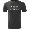 Tričko Vodca svorky darčeky pre šéfa grafitové