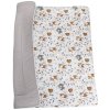 Bomimi Hracia deka 120 x 120 cm bavlna obojstranná Lesné zvieratká béžové Bomimi Hracia deka 120 x 120 cm bavlna obojstranná Lesné zvieratká béžové