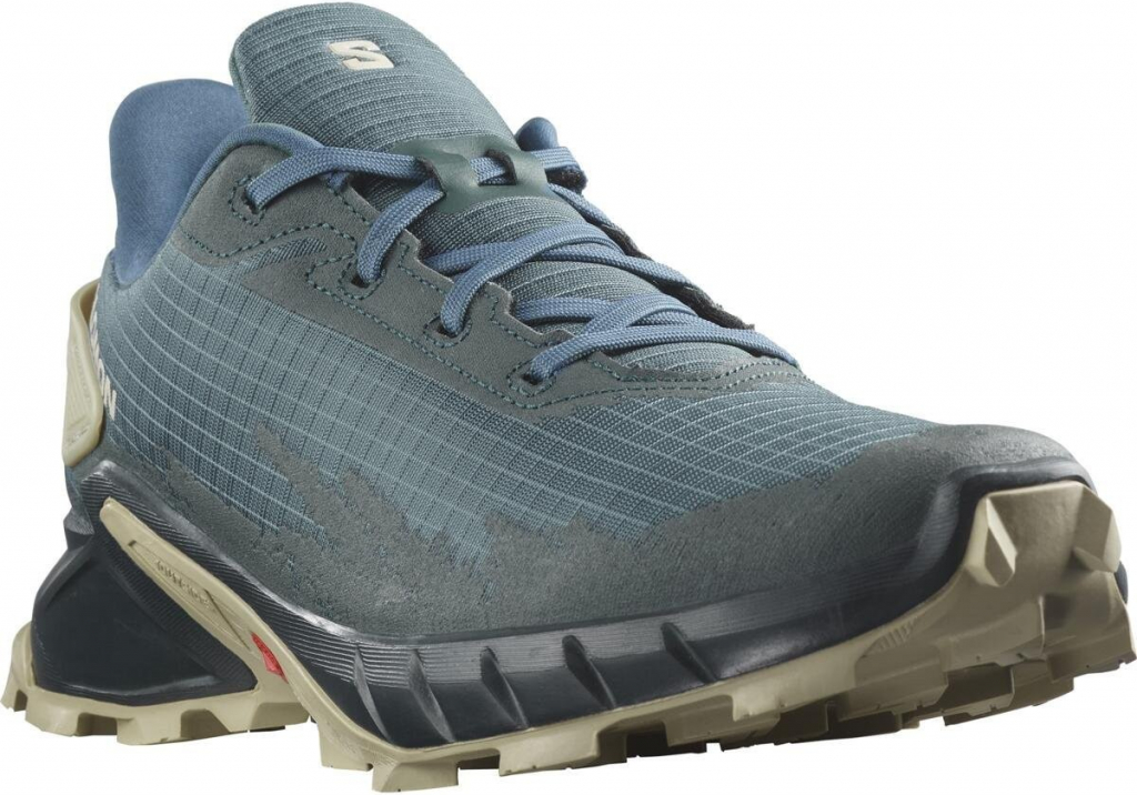 Salomon Alphacross 4 Gore Tex Pánske bežecké topánky modrá šedá