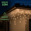 Vianočná led svetelná záclona vonkajšia - programy - časovač - 300led - 10m teplá biela Vianočná led svetelná záclona vonkajšia - programy - časovač - 300led - 10m teplá biela