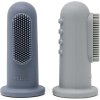 Mushie Finger Toothbrush detská zubná kefka na prst Tradewinds/Stone 2 ks Mushie Finger Toothbrush detská zubná kefka na prst Tradewinds/Stone 2 ks