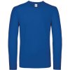 B&C pánske tričko s dlhým rukávom TU05T Royal blue