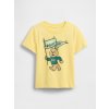 GAP Baby tričko s logom Žltá 12-18M GAP Baby tričko s logom Žltá 12-18M