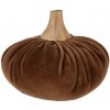 Clayre & Eef Hnedá textilná dekorácia tekvice Pumpkin M - Ø 12*10 cm - Clayre & Eef Clayre & Eef Hnedá textilná dekorácia tekvice Pumpkin M - Ø 12*10 cm - Clayre & Eef