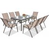 Garden Point Modena Hnedý oceľový jedálenský set pre 8 osôb