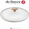 Poklice de Buyer, 4111.20, skleněná poklice, hrana z nerezové oceli, dřevěný úchyt, o 20 Poklice de Buyer, 4111.20, skleněná poklice, hrana z nerezové oceli, dřevěný úchyt, o 20