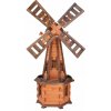 Drevený záhradný veterný mlyn 135 cm – teak, palisander - s LED alebo bez LED Typ: bez svetla Drevený záhradný veterný mlyn 135 cm – teak, palisander - s LED alebo bez LED Typ: bez svetla