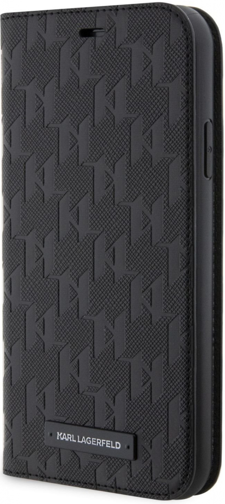 Púzdro Karl Lagerfeld PU Saffiano Monogram Book iPhone 11 čierne