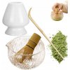 Darčeková sada na matcha čaj: miska, metlička, podložka, lyžička, 4 ks Darčeková sada na matcha čaj: miska, metlička, podložka, lyžička, 4 ks