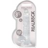 Shots REALROCK Realistic Dildo with Balls Transparent 19 cm