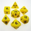 Chessex Opaque Polyhedral 7-Die Sets - Yellow w/black Chessex Opaque Polyhedral 7-Die Sets - Yellow w/black