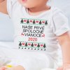Vianočné body Prvé spoločné Vianoce Detský / Unisex Biela 12-18m Vianočné body Prvé spoločné Vianoce Detský / Unisex Biela 12-18m