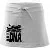 Swimming is in my DNA - Športová sukne - two in one - M ( Biela ) Swimming is in my DNA - Športová sukne - two in one - M ( Biela )