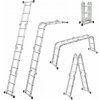 ModernHome 4x3 Multifunkčný hliníkový rebrík (150kg) ModernHOME ModernHome 4x3 Multifunkčný hliníkový rebrík (150kg) ModernHOME