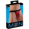 Svenjoyment Pánske tangá červené S/M s otvorom, lesklé, elastické Svenjoyment Pánske tangá červené S/M s otvorom, lesklé, elastické