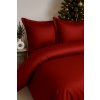 Saténové posteľné obliečky – Vianočná Červená Elegancia, 100% bavlna, zips Veľkosť: 200x220/2x70x90 cm Saténové posteľné obliečky – Vianočná Červená Elegancia, 100% bavlna, zips Veľkosť: 200x220/2x70x90 cm