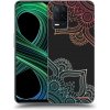 Picasee silikónový čierny obal pre Realme 8 5G - Kvetinový vzor Picasee silikónový čierny obal pre Realme 8 5G - Kvetinový vzor