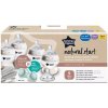 Tommee Tippee sada kojeneckých lahví C2N silikon + kartáč průhledná Tommee Tippee sada kojeneckých lahví C2N silikon + kartáč průhledná
