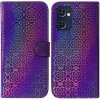 Peňaženkové 3D puzdro Colorful na Oppo Reno 7 5G - Fialová Peňaženkové 3D puzdro Colorful na Oppo Reno 7 5G - Fialová