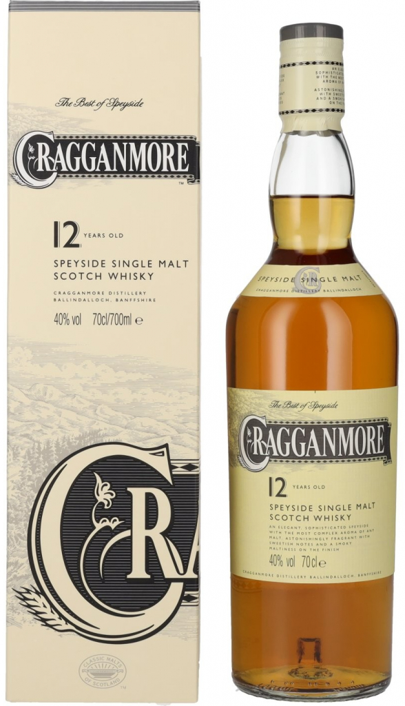 Cragganmore 12y 40% 0,7 l (kartón)