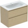 Geberit Selnova Square umývadlo so skrinkou 80 cm dub 504.139.PS.1 Geberit Selnova Square umývadlo so skrinkou 80 cm dub 504.139.PS.1