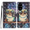 Peňaženkové kožené puzdro Pattern na Honor 200 Pro 5G - Sova Peňaženkové kožené puzdro Pattern na Honor 200 Pro 5G - Sova