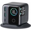 Joyroom Stolní nabíječka Podix JR-TRD01 GaN 140W s 5 porty a dvěma zatahovacími kabely - šedá Joyroom Stolní nabíječka Podix JR-TRD01 GaN 140W s 5 porty a dvěma zatahovacími kabely - šedá