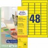Etikety Avery odnímateľné 45,7x21,2 mm, žlté Etikety Avery odnímateľné 45,7x21,2 mm, žlté