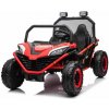 JOKO Elektrické autíčko Buggy FASTER 2x150W, DVOJMIESTNE kožené sedadlo, nosnosť 60kg, penové kolesá, FM rádio, červené JOKO Elektrické autíčko Buggy FASTER 2x150W, DVOJMIESTNE kožené sedadlo, nosnosť 60kg, penové kolesá, FM rádio, červené