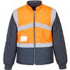 Portwest S769 HI VIS Reflexná bunda M Fluorescenčno oranžová Námornícka modrá