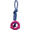 Trixie DENTAFun gumový kruh na bavlneném uzle 12 cm/41 cm Trixie DENTAFun gumový kruh na bavlneném uzle 12 cm/41 cm