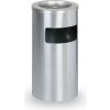 Vonkajší odpadkový kôš s popolníkom, 600 x 305 x 305 mm, nerez matný Vonkajší odpadkový kôš s popolníkom, 600 x 305 x 305 mm, nerez matný