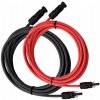 2x5m Solárny kábel s konektormi - plus/mínus, MC4 2x5m Solárny kábel s konektormi - plus/mínus, MC4